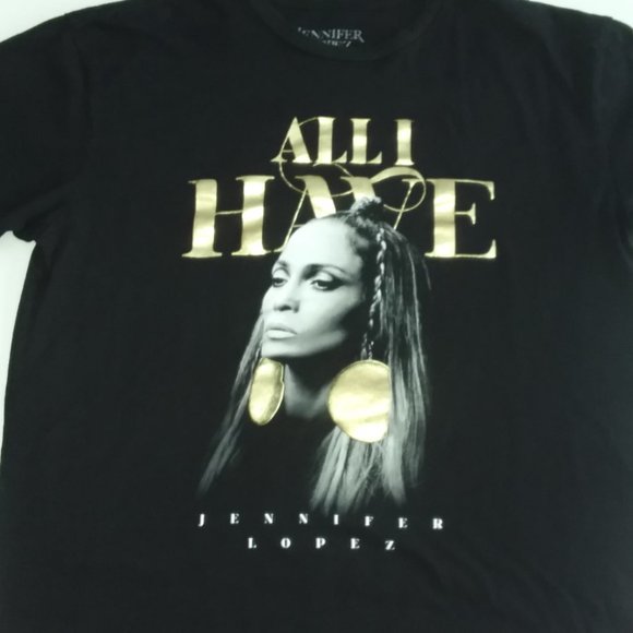 Jennifer Lopez All I Have Los Vegas black Tee - Picture 5 of 7